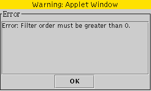 Error message
